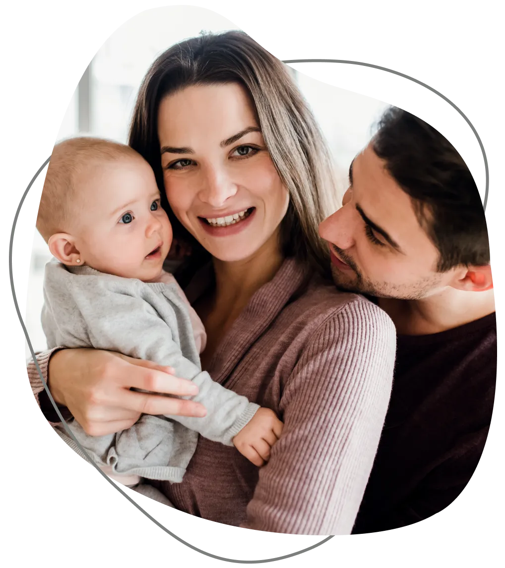 New parents and baby