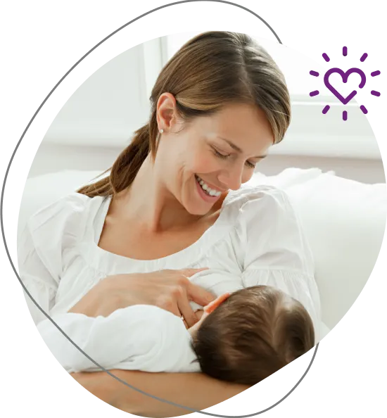 Mom Breastfeeding baby